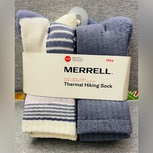 NEW Merrell Thermal Hiking Socks 4 Pack S/M Unisex